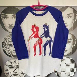 Marc Jacobs 3/4 sleeve tshirt xs baseball vintage